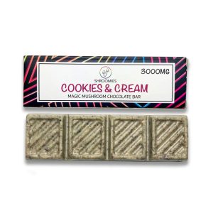 Shroomies – Cookies and Cream Chocolate Bar 3000mg